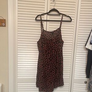 Wild Fable Black and Pink Floral Mini Dress